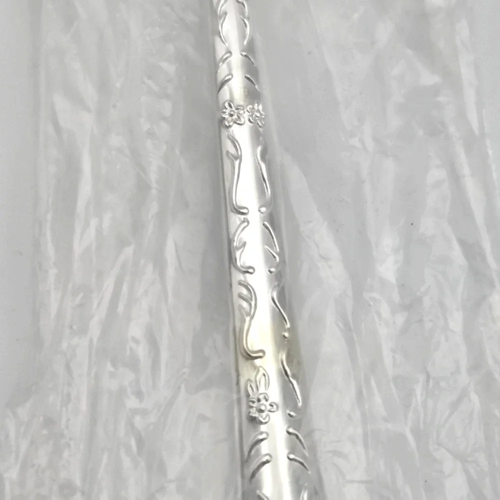 WM. Rogers & Son Enchanted Rose Silverplate Serving / Casserole Spoon 11"  NEW - Picture 4 of 7